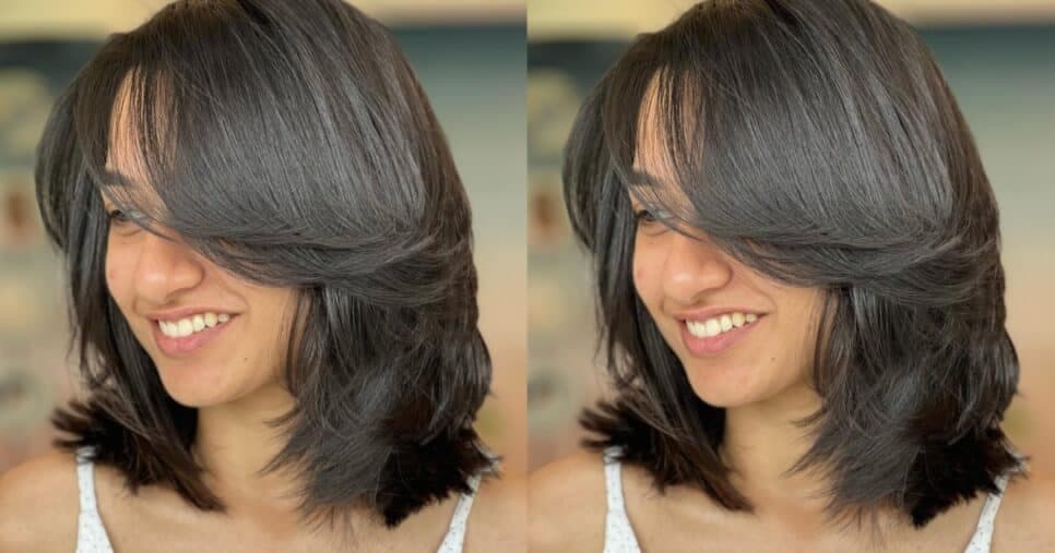 Modelo de cabelo Butterfly Cut Curto - Foto: Internet
