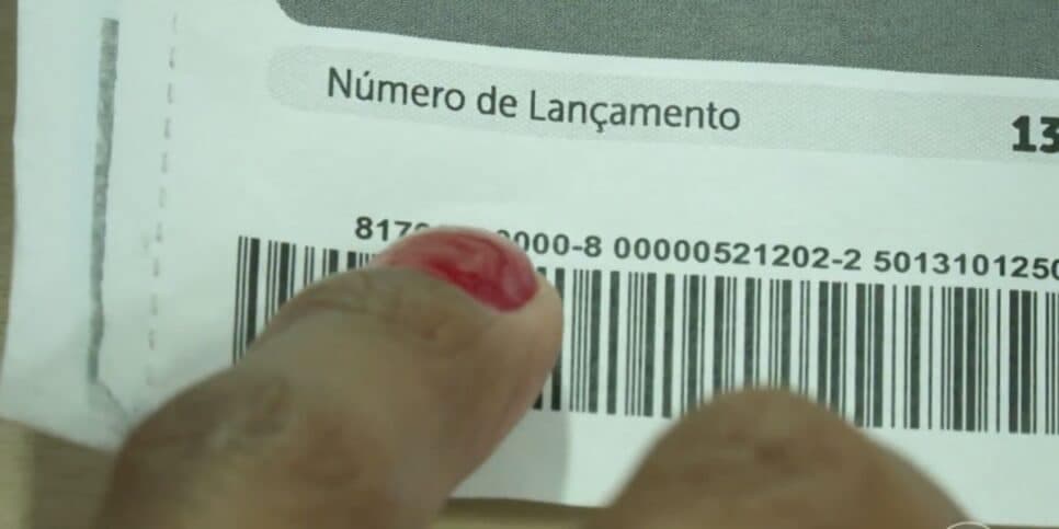 Código de barras (Foto: Reprodução / Globo)