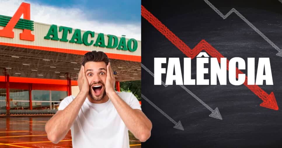 R$ 60M pelos ares: A falência rede de supermercado, rival do Atacadão, após fechar todas as lojas