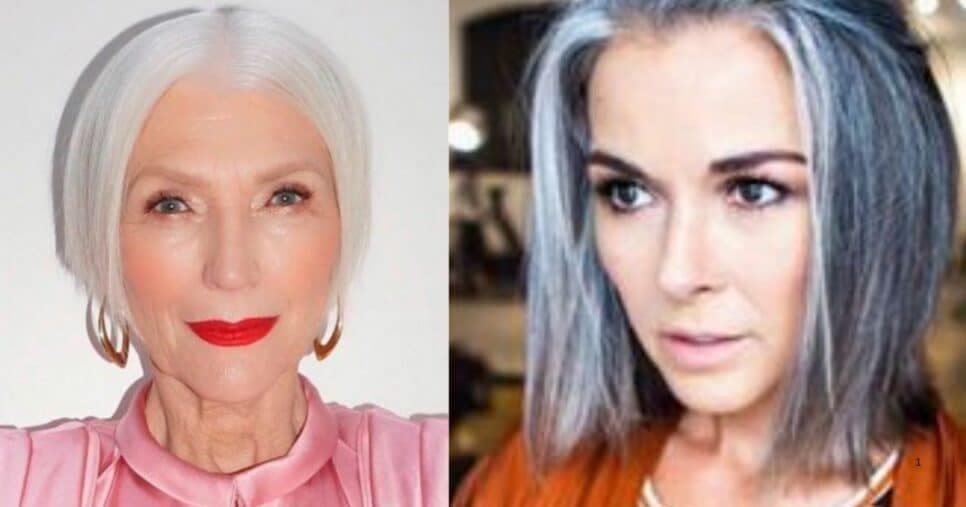 Blunt - Cabelo reto - Grisalho e branco (Foto Reprodução/Montagem/TV Foco/Lennita/Voggue/Globoplay)
