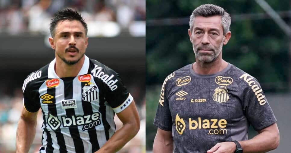 Bigode FORA junto com +3 craques: Pedro Caixinha lida com debandada de 4 jogadores no Santos em 2025