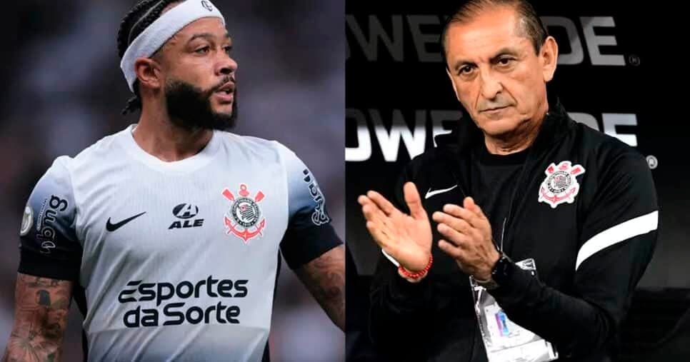 Ramón e Memphis (Foto: Reprodução - Corinthians)