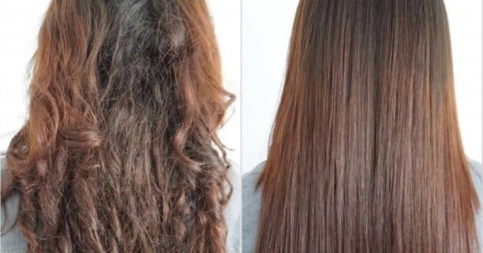 Mistura natural com 3 ingredientes alisa até a raiz do cabelo +1 passo hidrata os fios destruídos