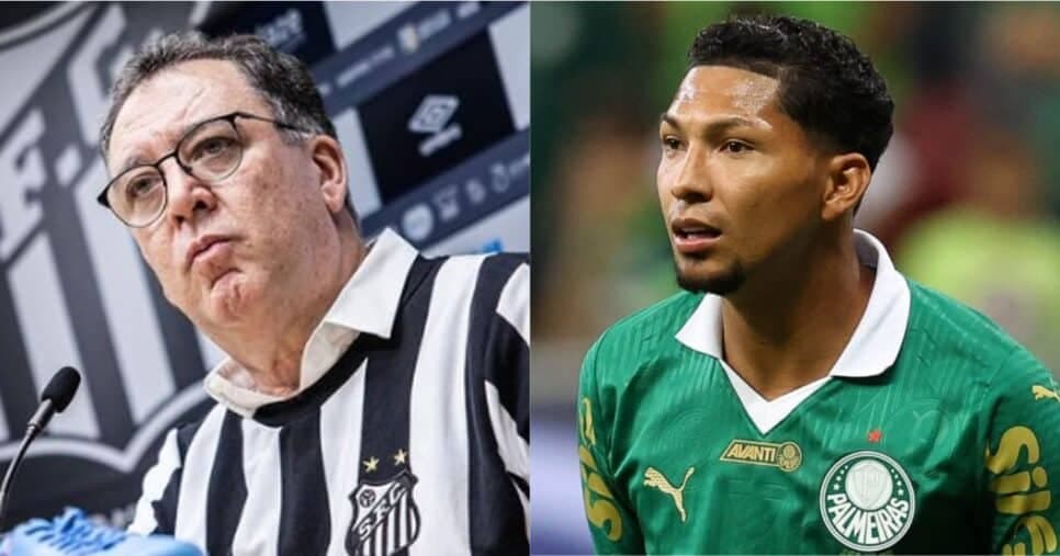 Calote de R$6M, contratação de Rony e mais: Teixeira sofre com 3 viradas no Santos hoje(12)