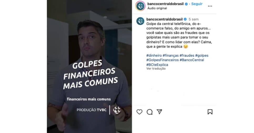 Comunicado do Banco (Reprodução/Instgaram)