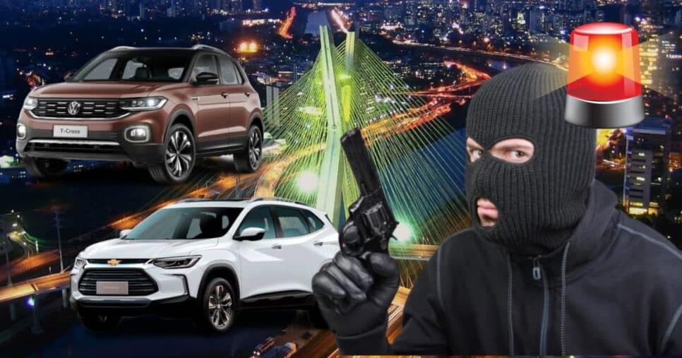 T-Cross, Tracker e +5 top de vendas: 10 SUVs mais roubados em SP com alerta para terças-feiras e +2 dias