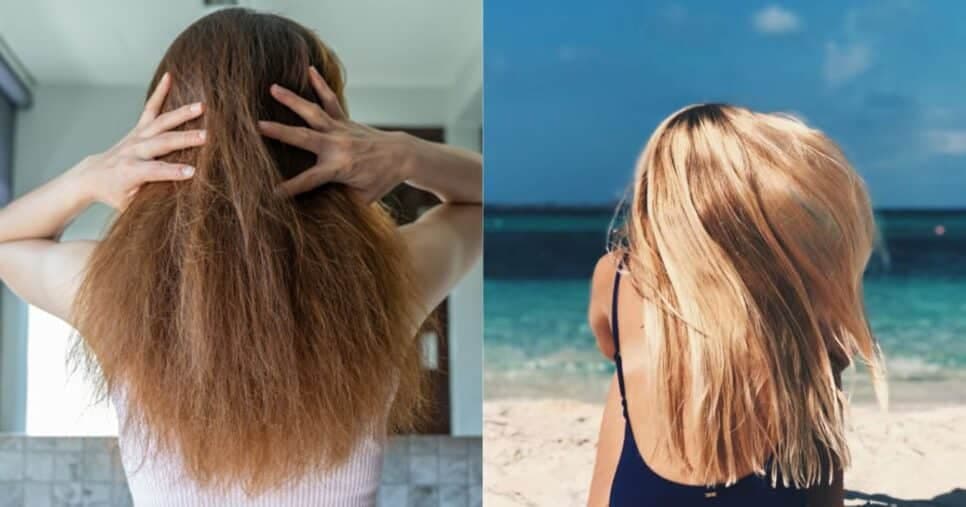 Fim dos fios secos, quebradiços e desbotados: Máscara com 4 ingredientes protege o cabelo da água do mar
