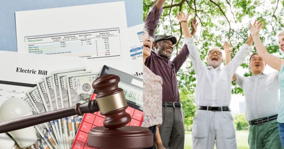 Isenção em água, luz e +3: Lei em vigor crava 2 presentões com 5 contas quase de graça a idosos 60+