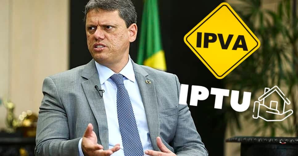 Tarcísio ciente e SP em festa: Nova lei confirmada em 2025 com 100% de desconto no IPVA, IPTU 2025 e 2026