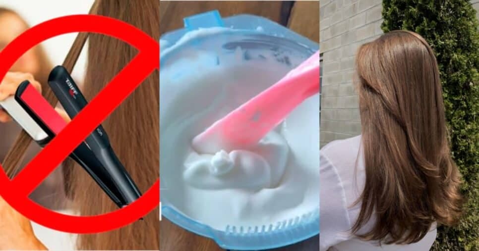Para dar ADEUS a chapinha: Misturinha milagrosa com 3 ingredientes alisa cabelo sem formol