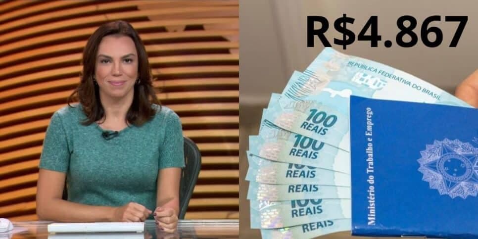 Menos de 44h e salário mínimo de R$4867: Ana Paula Araújo para BDBR com 2 vitórias à lista de trabalhadores