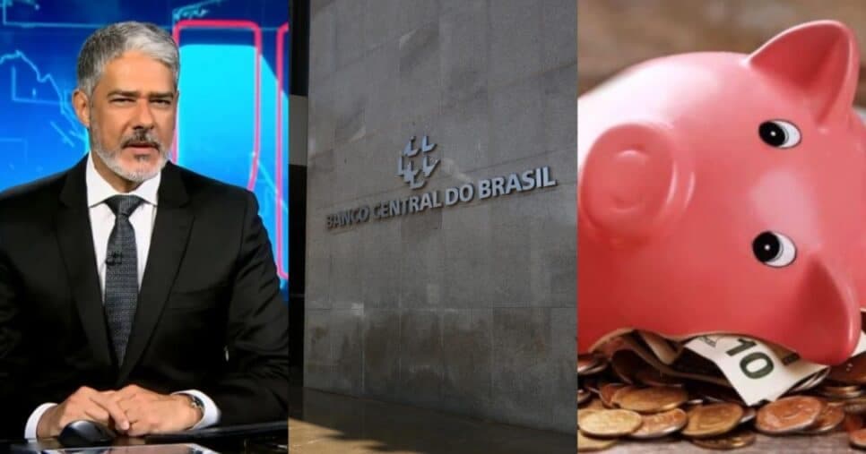 "Banco Central decidiu": Bonner paralisa JN com notícia mais devastadora pra quem tem R$5 mil na poupança