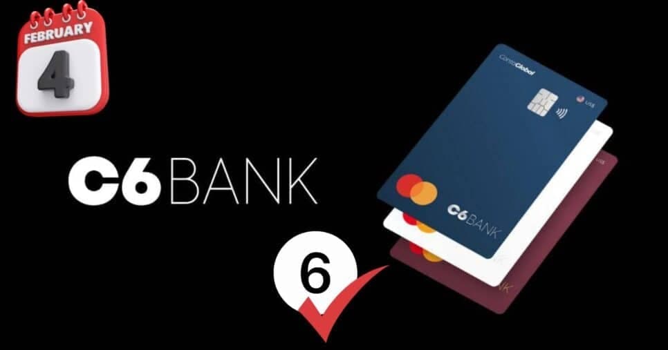 R$ 2 mil na conta hoje (4/02): C6 Bank libera EXTRA em apenas 6 passos aos clientes em 2025