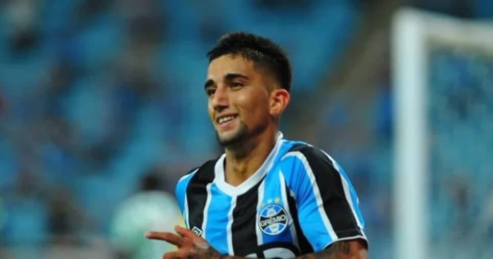 Cristian Oliveira no Grêmio (Foto: Fabiano do Amaral)