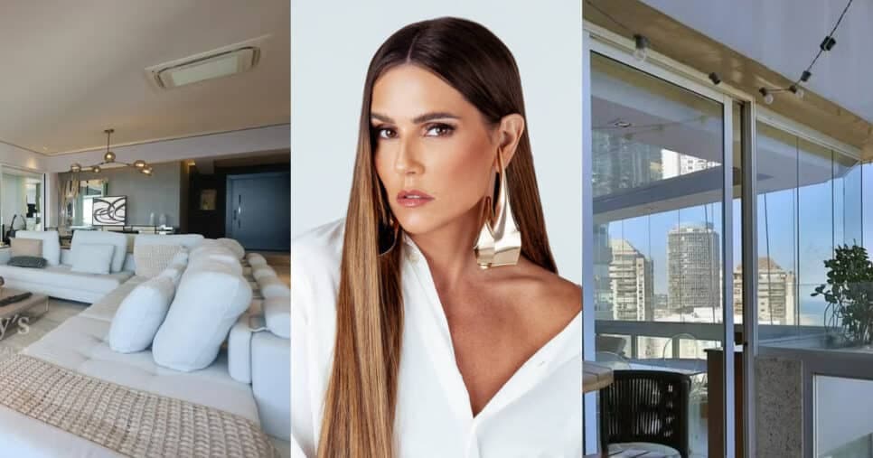 Fachada de vidro, varanda e em frente ao mar: Deborah Secco vende apartamento por R$9M e fotos são absurdas