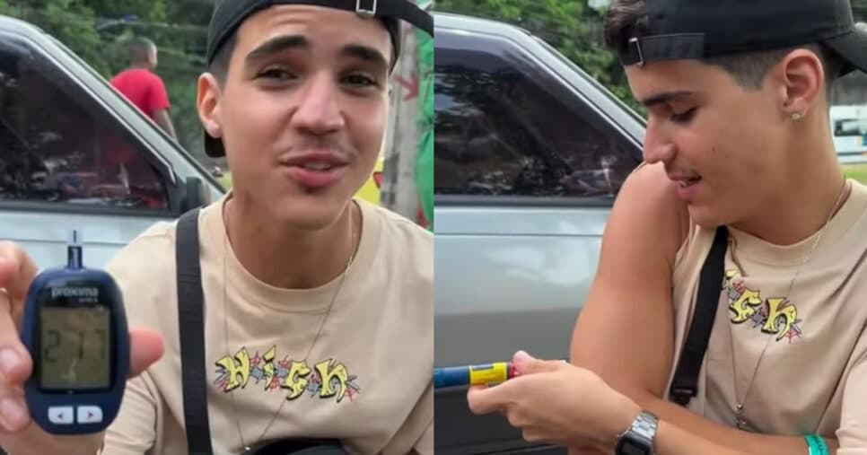 Drico Alves tem diabetes tipo 1 (Foto: Montagem TV Foco)