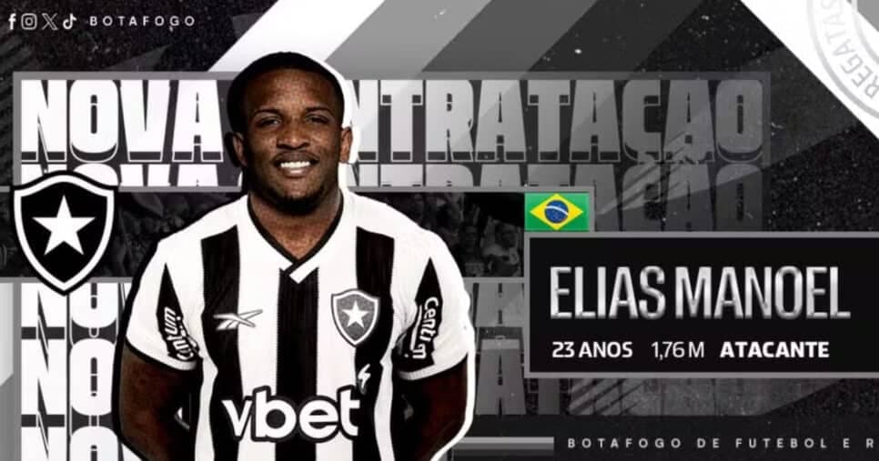 Elias Manoel é anunciado pelo Botafogo — Foto: Botafogo

