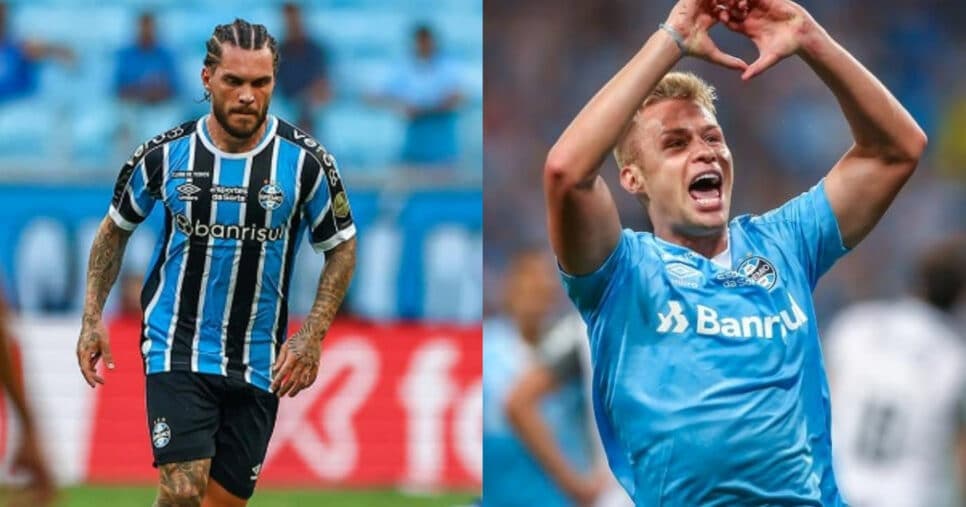 Nathan Pescador e Ronaldo pode deixar o Grêmio em 2025 (Foto: Reprodução/Montagem TV Foco)