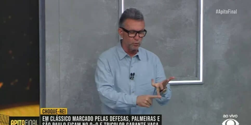 Neto apresenta o Apito Final (Reprodução: Band) Neto apresenta o Apito Final (Reprodução: Band)