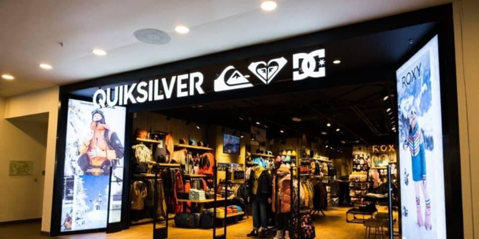 Quiksilver está presente em alguns shoppings (Reprodução: Internet)