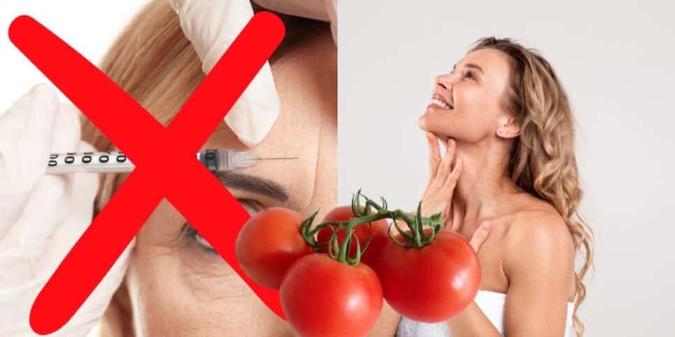 Fim do botox: Receitinha caseira com tomate e +1 ingrediente popular acaba com as rugas em 15 minutos