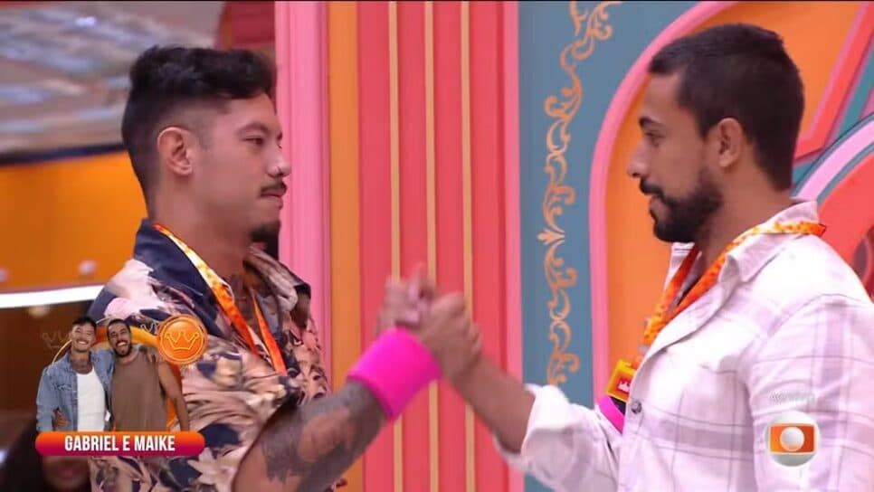 Gabriel e Maike são os novos Líderes do BBB 25 — Foto: Globo

