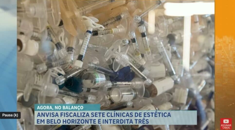 Produtos injetáveis reutilizados (Foto Reprodução/Record)