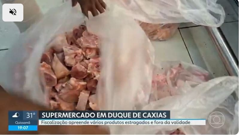 10 toneladas de carne apreendidas (Foto Reprodução/Globo)