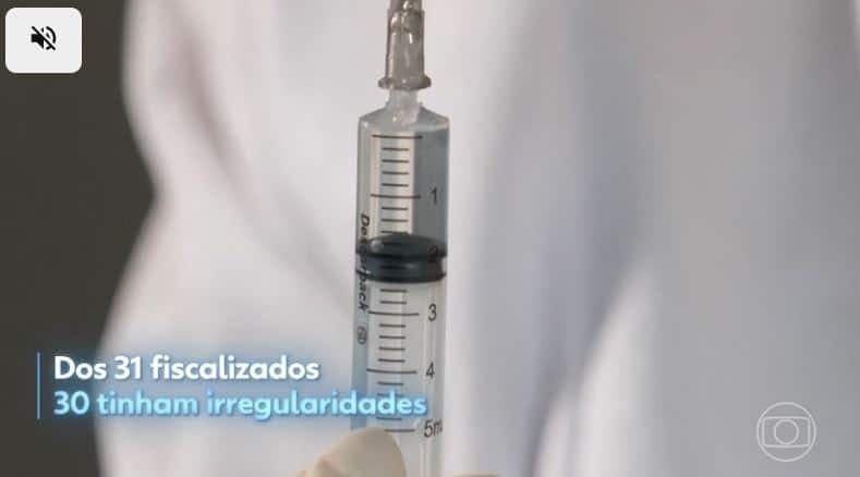 De 31 clínicas, 30 foram interditadas (Foto Reprodução/Globo)