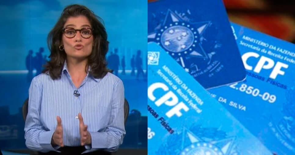 "É obrigado": Renata Vasconcellos para JN com nova lei do CPF que abala gigantes como o Carrefour e Assaí