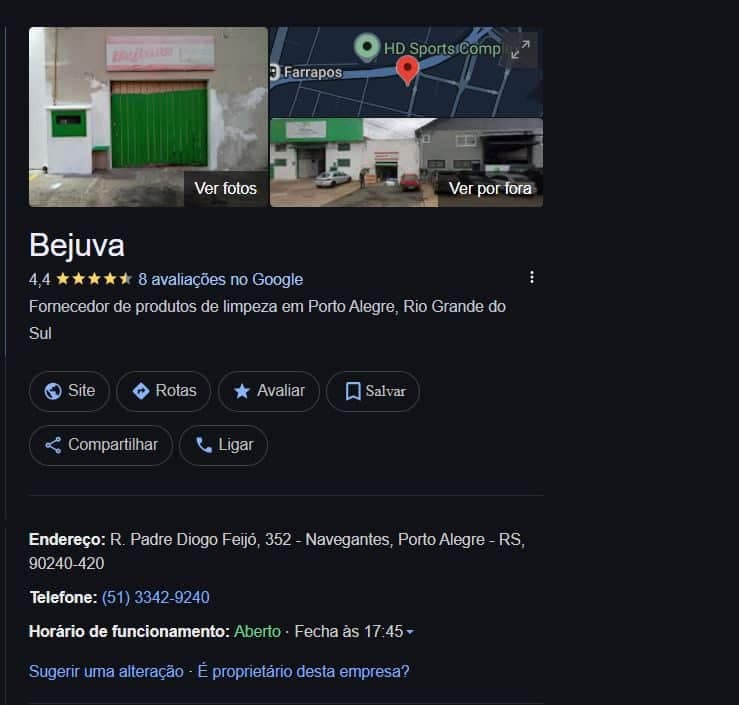 Localização do Google aponta que a fábrica segue funcionando normalmente (Foto Reprodução/Google Maps)