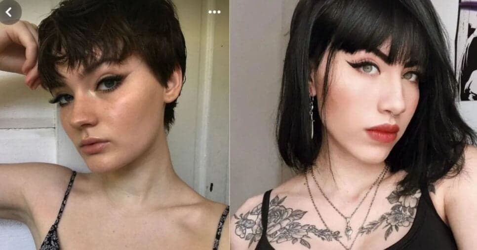 Cabelo castanho e preto intenso (Foto Reprodução/Montagem/Pinterest)