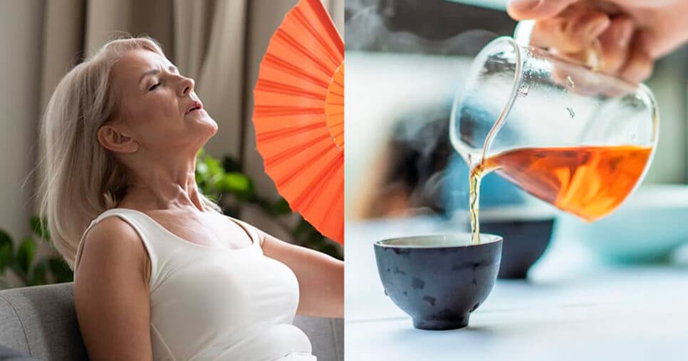 Tchau, menopausa: Chá popular caseiro dá fim a 4 sintomas que tiram a paz das 40+ IMEDIATAMENTE