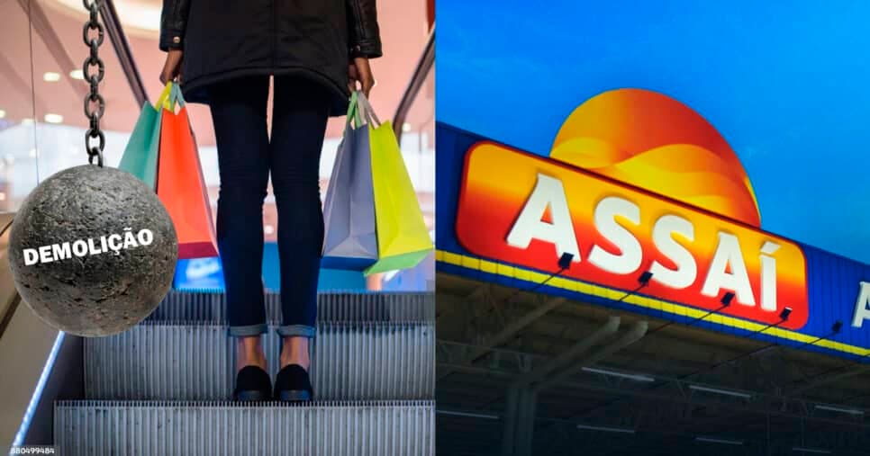 Demolição: Shopping mais amado de SP chega ao fim após 38 anos e supermercado chega para esmagar o Assaí