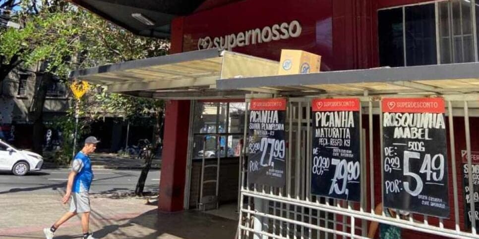 Supernosso teve 15 unidades encerradas em Belo Horizonte (Foto Reprodução/Diário do Comércio)