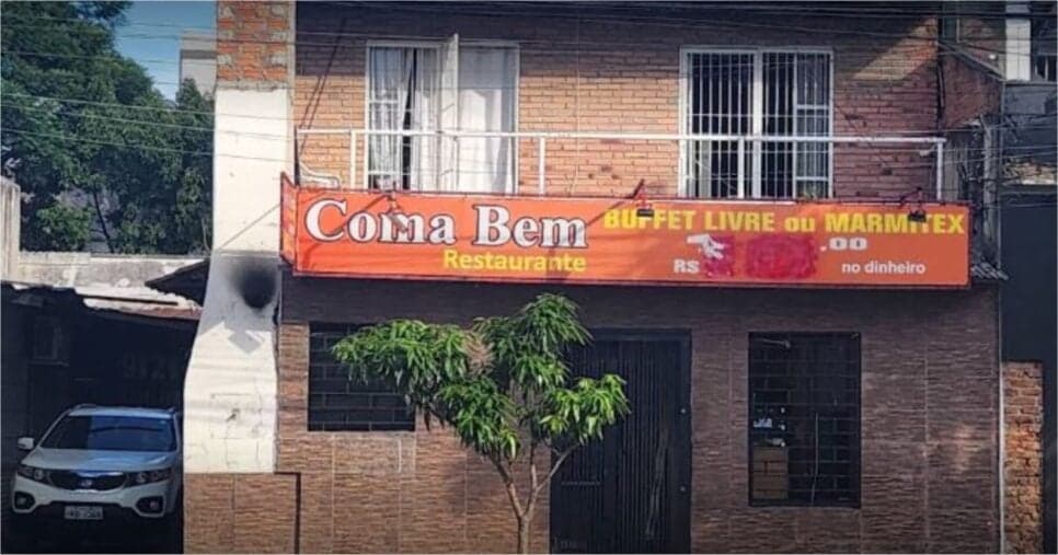 Fachada do restaurante que foi interditado