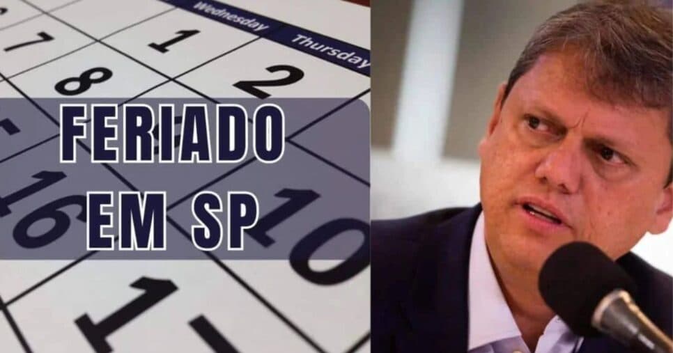 Nada de expediente: Feriado PROLONGADO em SP na próxima sexta (04/4) chega a milhões na era Tarcísio