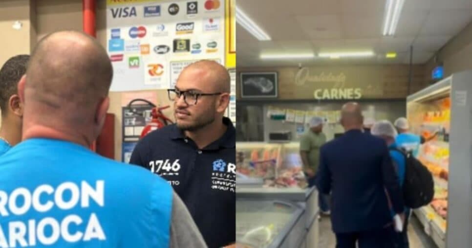 Fiscalização no supermercado