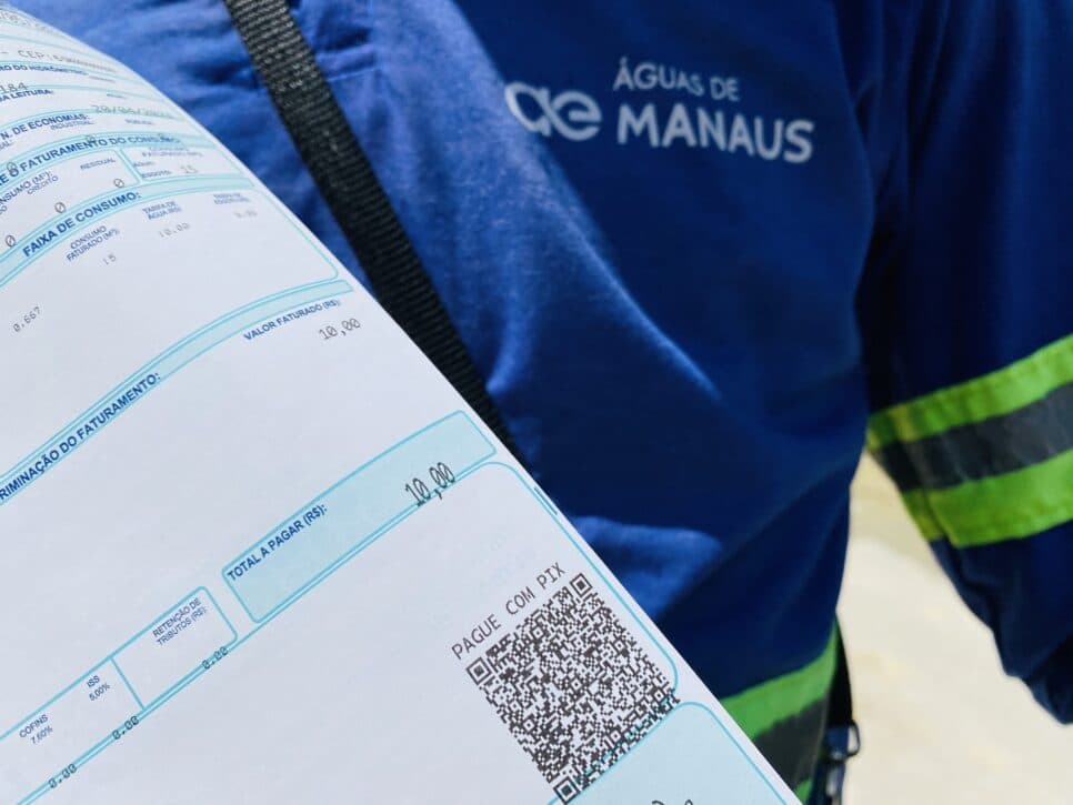 Águas de Manaus oferece tarifa a R$10 a famílias vulneráveis (Foto Reprodução/Águas de Manaus) 