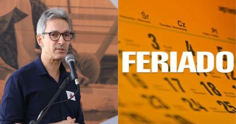 Romeu Zema ciente: Feriado é informado sexta (20) em cidade em MG