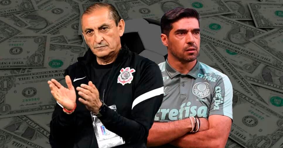 Melo e Leila sem chão: Enquanto Ramón ganha R$1,5M no Corinthians, este é o salário de Abel no Palmeiras