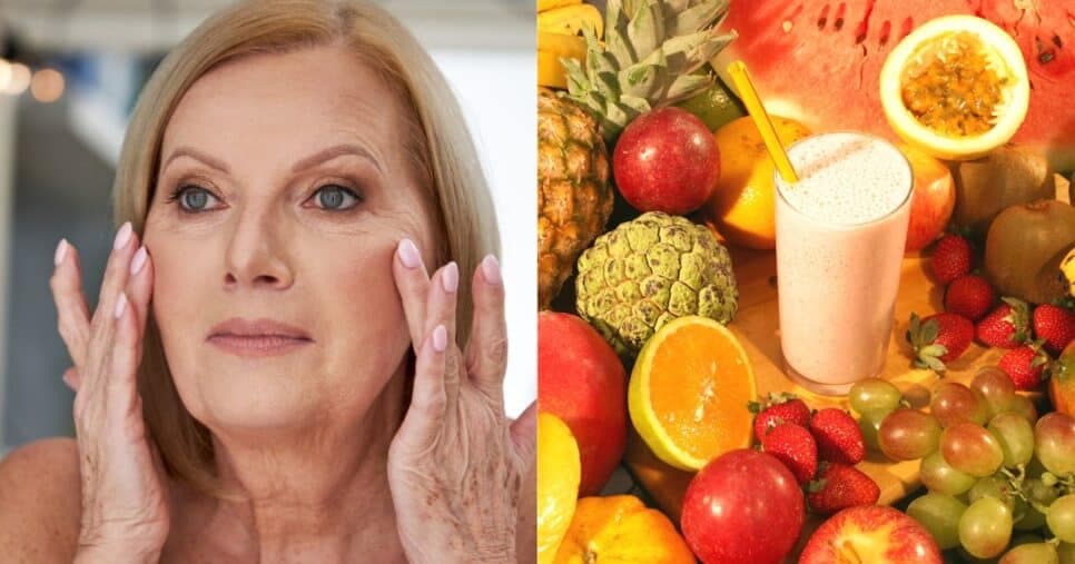 Bomba de colágeno natural: 3 sucos apagam rugas e rejuvenescem mulheres 55+
