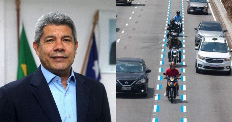 Canetada de Jerônimo Rodrigues na BA: Nova lei das faixas de trânsito em Salvador atinge motos em 2025