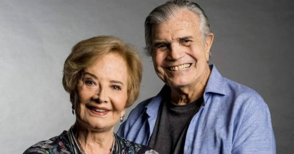 Tarcísio Meira e Glória Menezes (Foto: Globo/Reprodução)