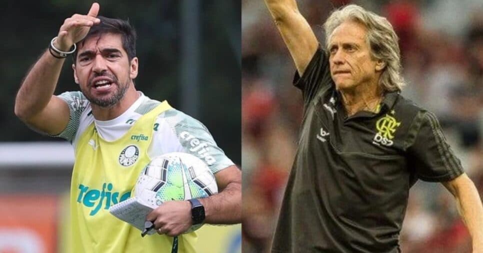 Abel e Jorge Jesus - (Montagem / UOL)