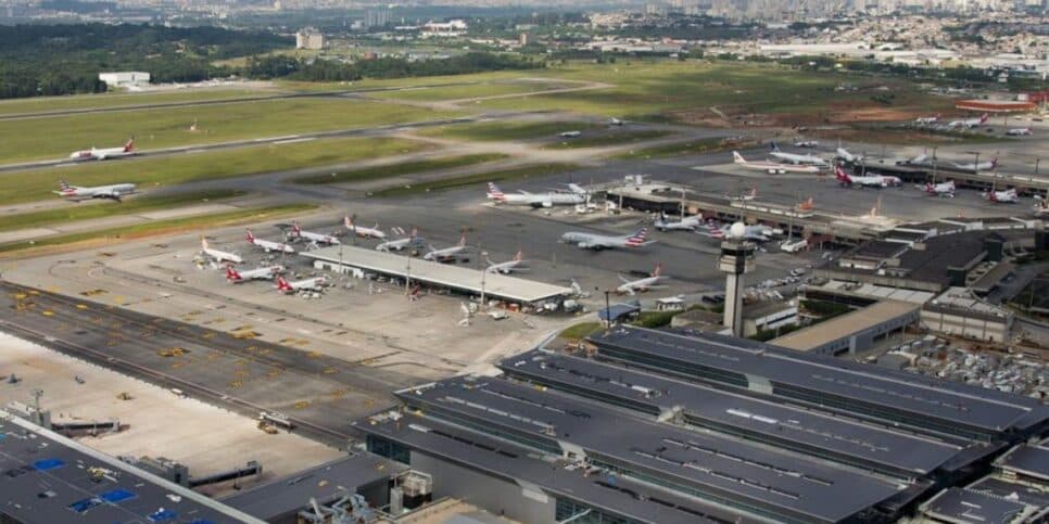 Aeroporto de Guarulhos é um dos maiores do mundo (Reprodução: Internet)