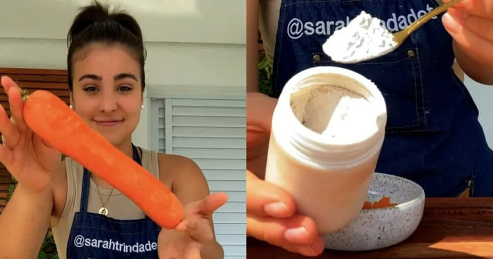 Receita para acabar com as rugas com cenoura e argila (Foto: Reprodução/Montagem TV Foco)