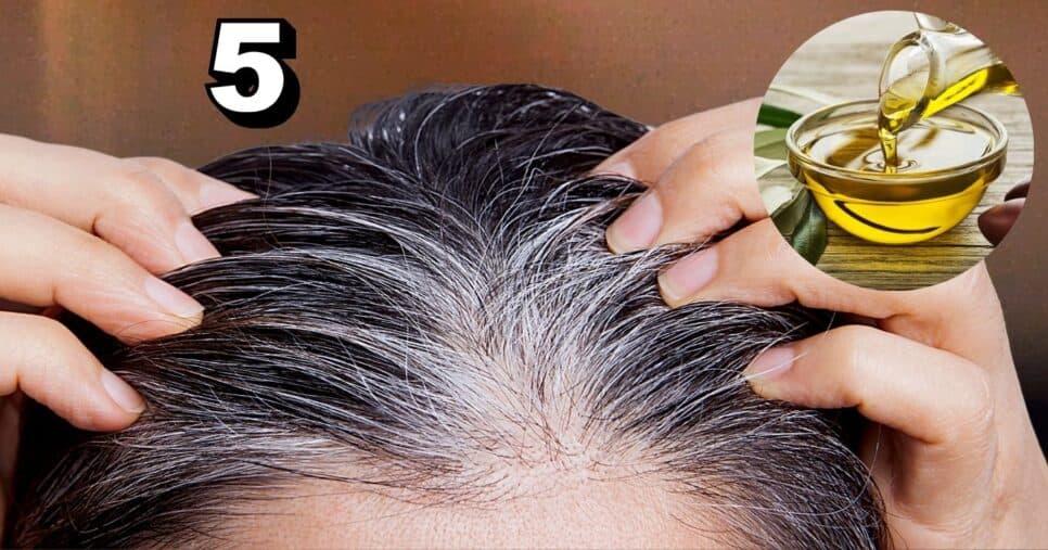 Adeus, grisalhos: Receita com azeite e + 4 ingredientes escurece até o último fio do cabelo branco