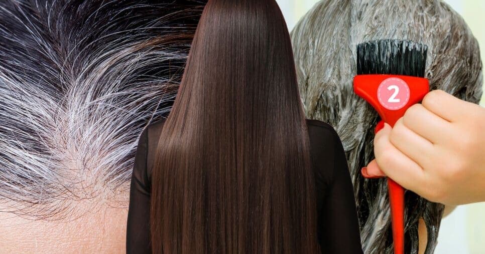Tinta natural com 2 ingredientes cobre o cabelo branco e recupera os fios da química