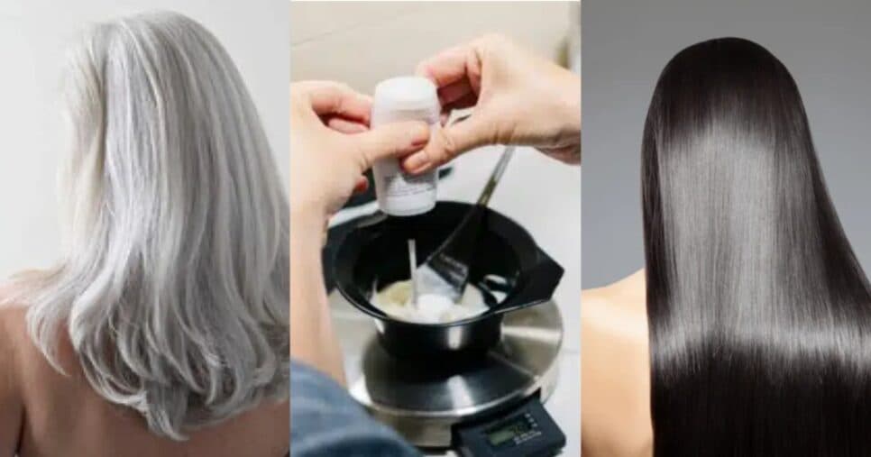 Tchau, cabelo branco: Tinta natural com 3 ingrediente reverte até o último fio e faz poupar milhões no salão